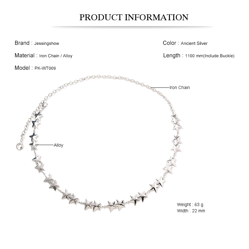 New Alloy Five-Point Star Wais - Women Accessories Pk recensie en prijs