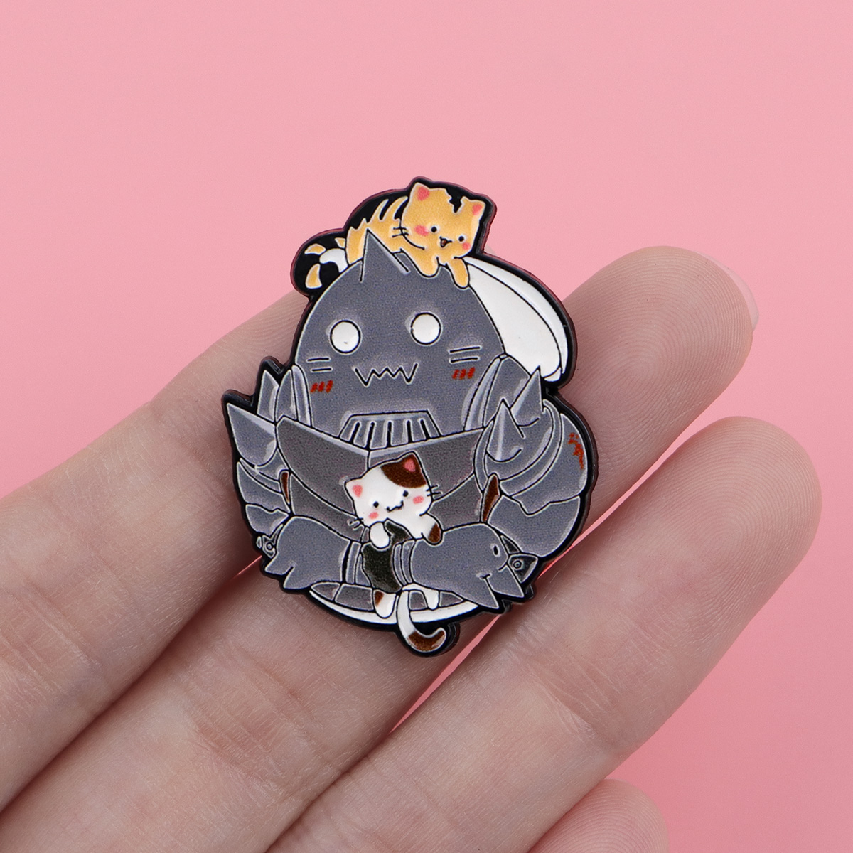 Cute Cat Enamel Pin Manga Anim - Women Accessories Picture recensie en prijs