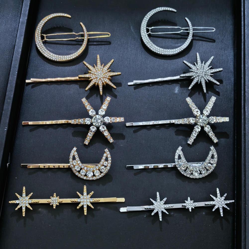 3/4 pcs set Crystal Star Hairp - Women Knight Accessories recensie en prijs