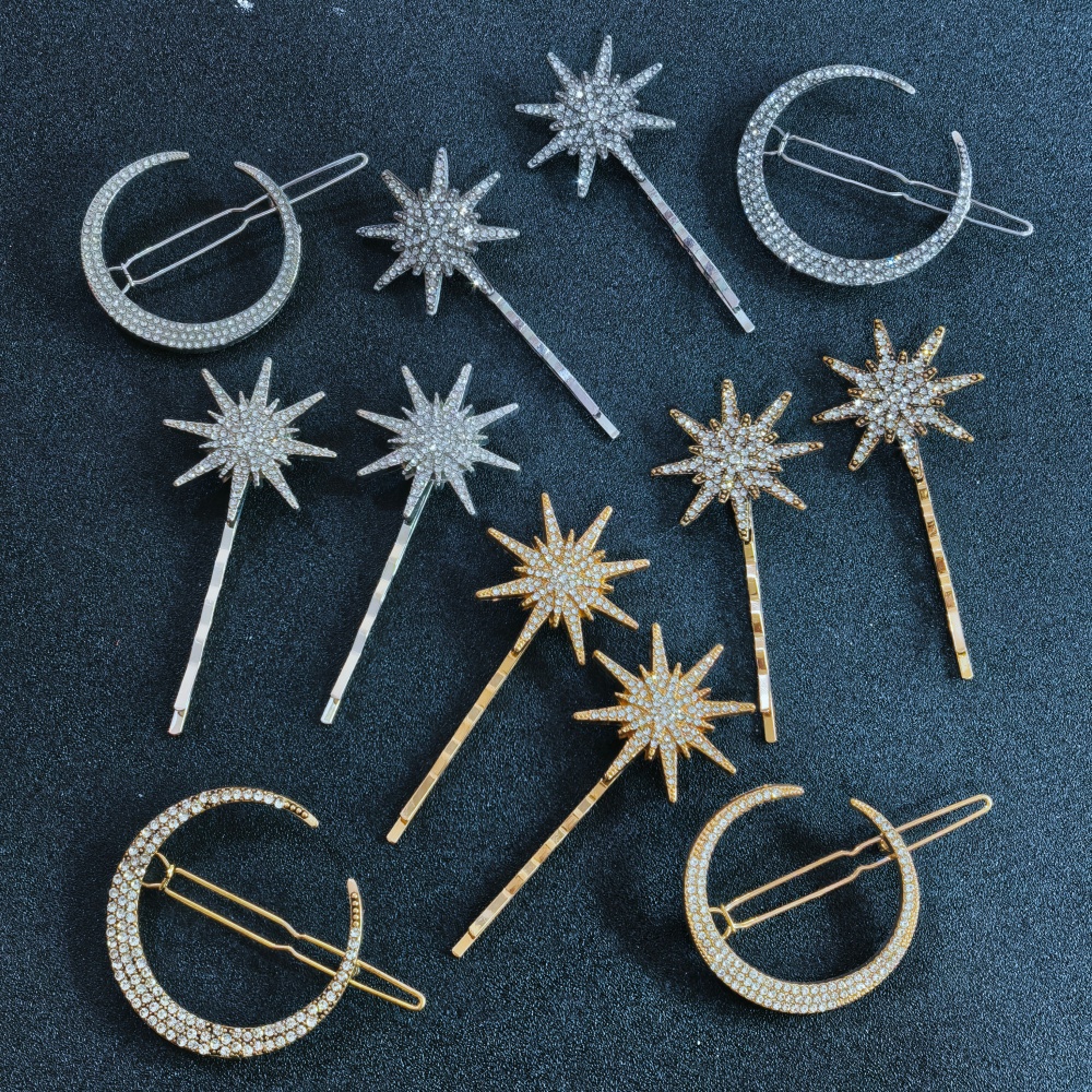 3/4 pcs set Crystal Star Hairp - Women Knight Accessories recensie en prijs