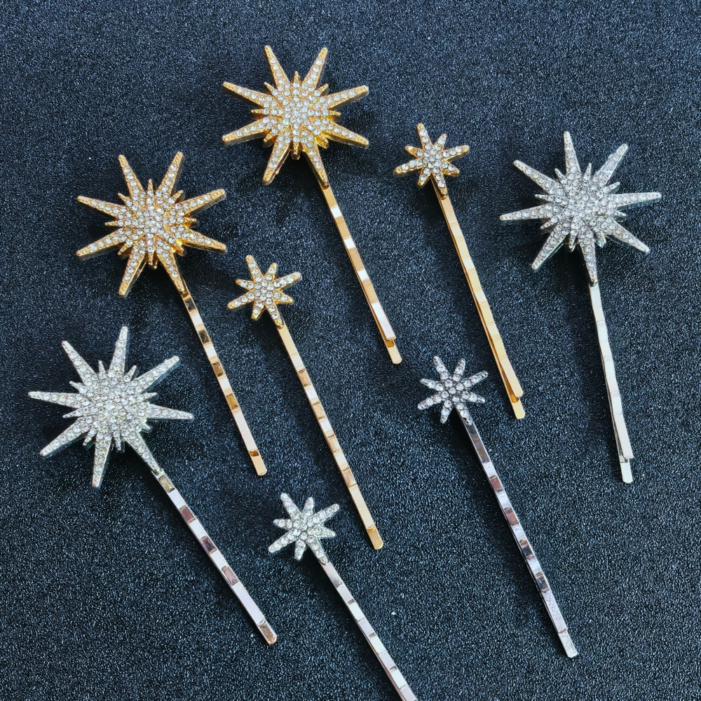 3/4 pcs set Crystal Star Hairp - Women Knight Accessories recensie en prijs