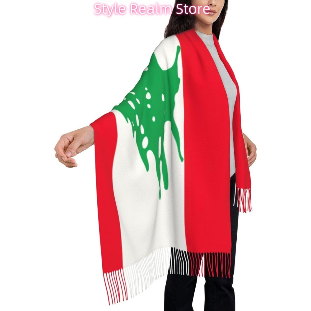 Flag Of Lebanon Print Polyeste - Women Accessories Lebanon recensie en prijs