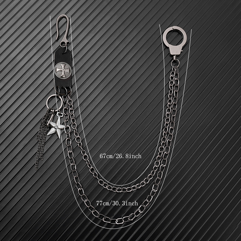 Punk Steet Cowhide Keychains C - Women Accessories Pk recensie en prijs