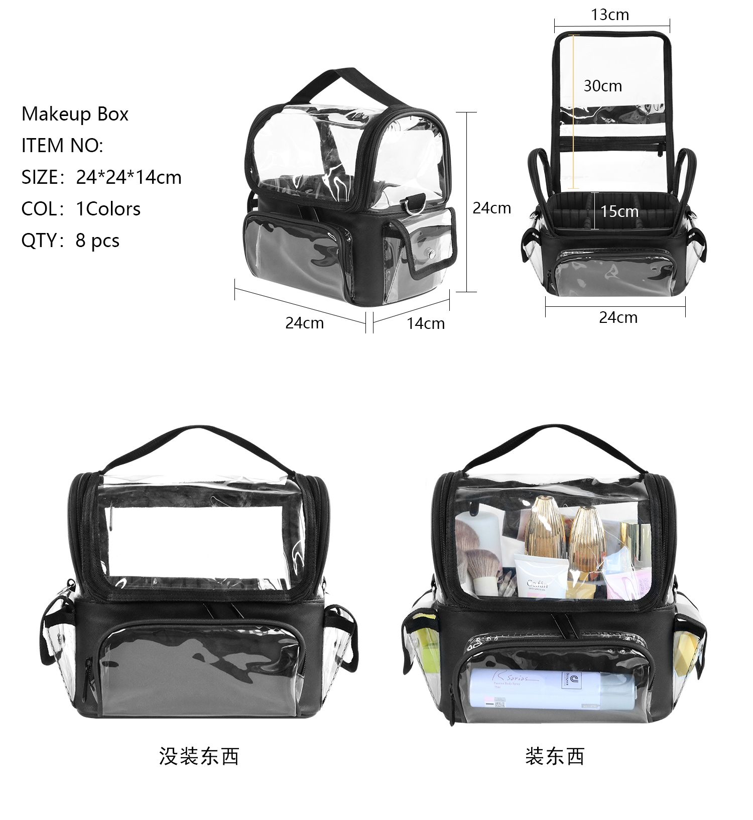 Makeup Brush Holder Backpack M - Women Accessories Organizer recensie en prijs