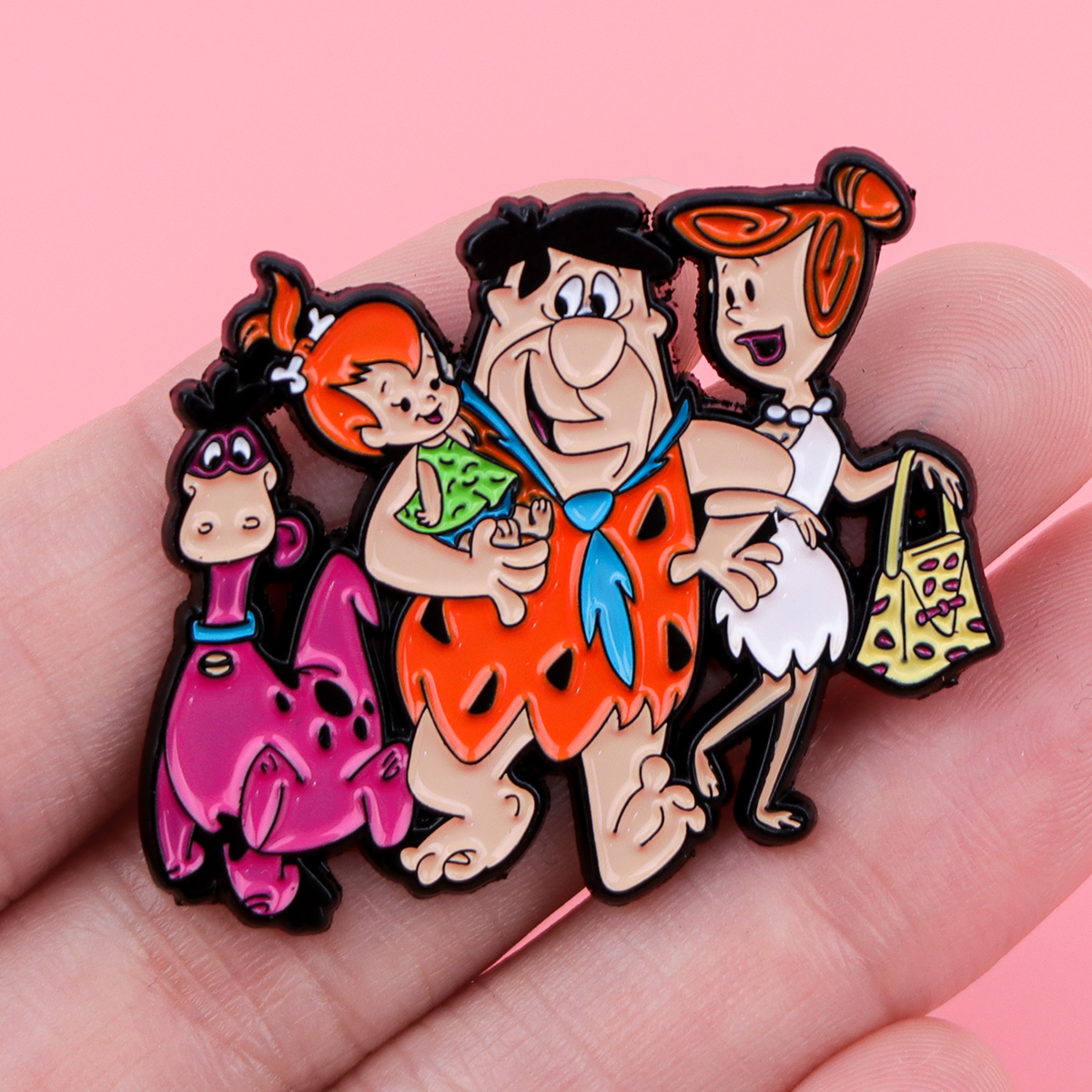 Cartoon Dinosaur Enamel Pin Ba - Women Accessories Picture recensie en prijs