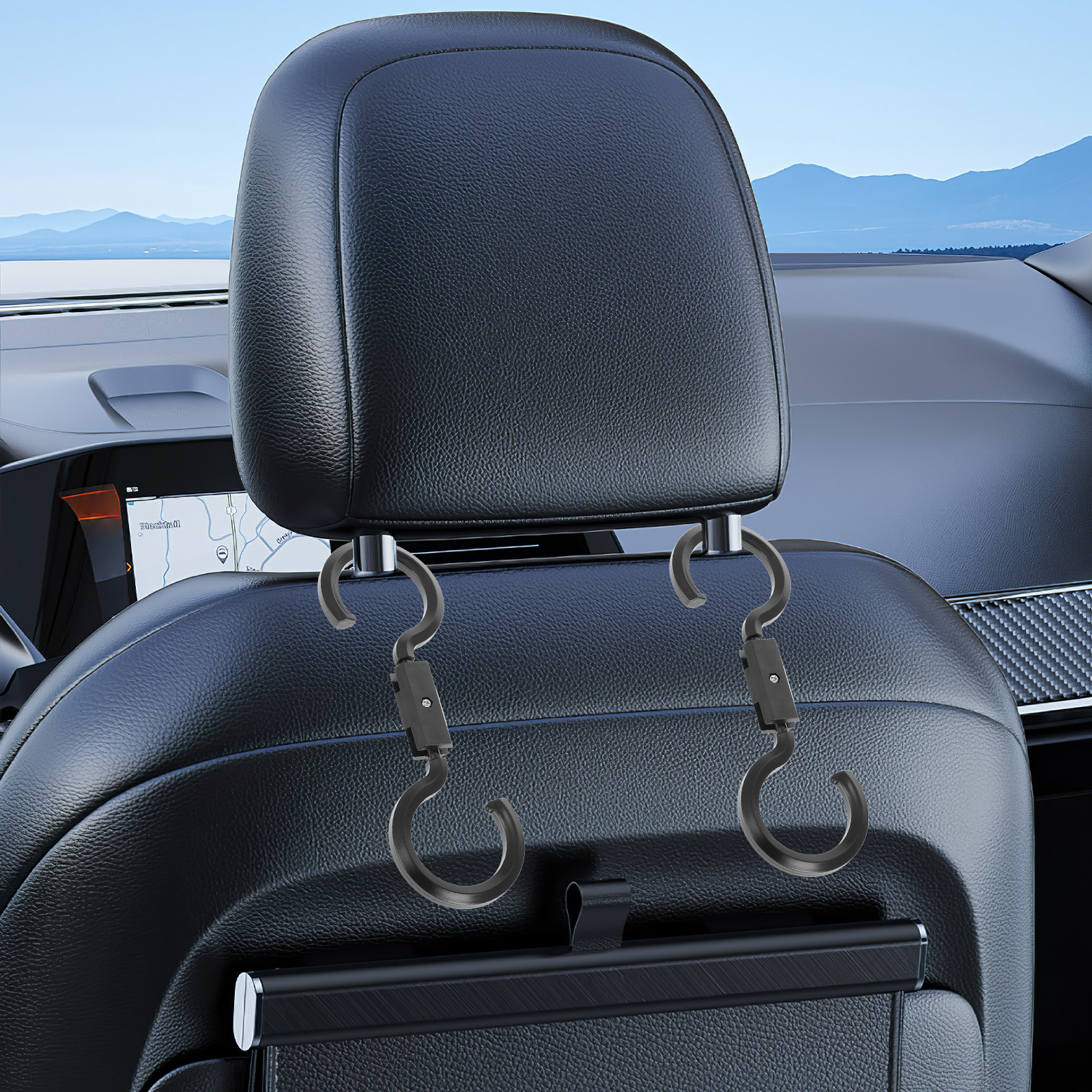 2pcs Seat Back Hooks Adjustabl - Women Accessories Organizer recensie en prijs
