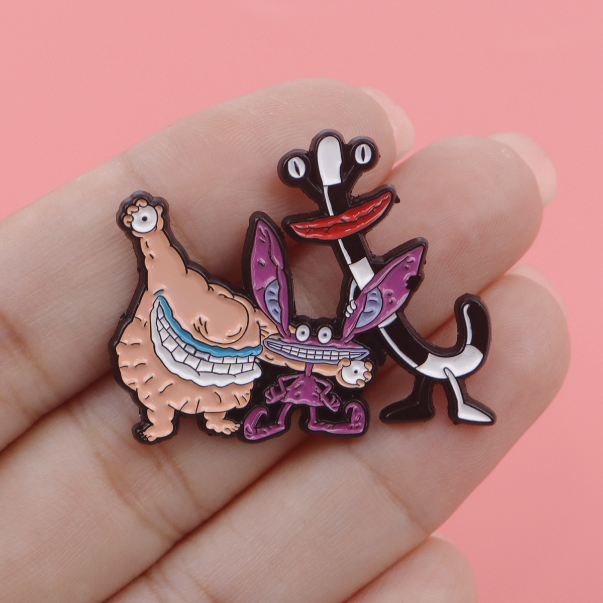 Cartoon Monster Enamel Pin Bad - Women Accessories Picture recensie en prijs