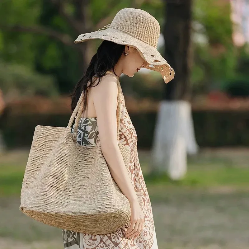 Premium raffia woven tote bag  - Women'S Accessories recensie en prijs