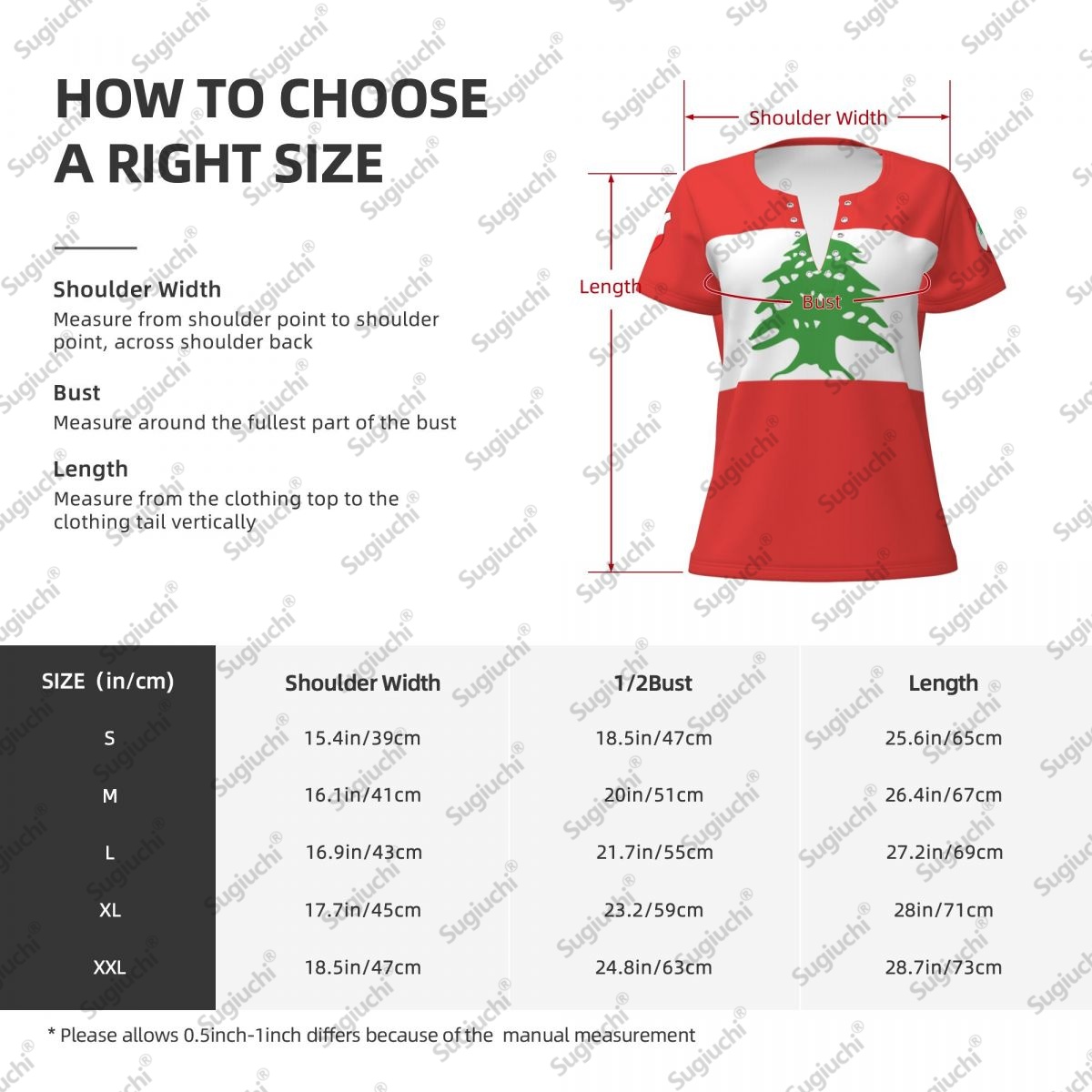 2025 Lebanon Flag Sexy Deep V  - Women Accessories Lebanon recensie en prijs