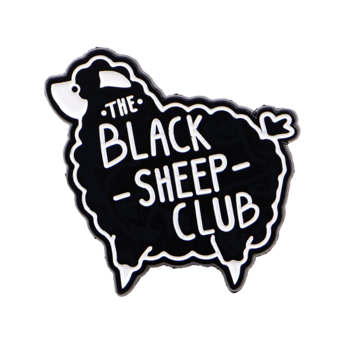 Cartoon Black Sheep Enamel Pin - Women Accessories Picture recensie en prijs