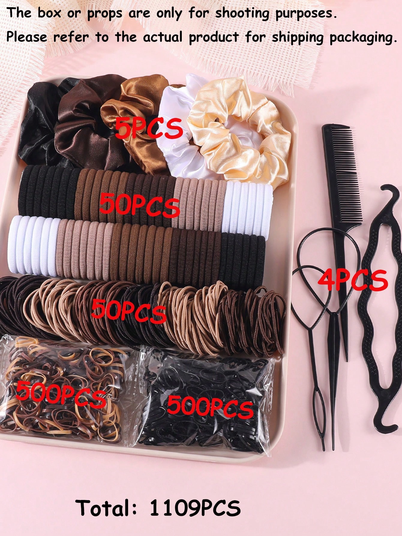 1109 Pcs Girls Hair Accessorie - Scrunchie Satin Set recensie en prijs