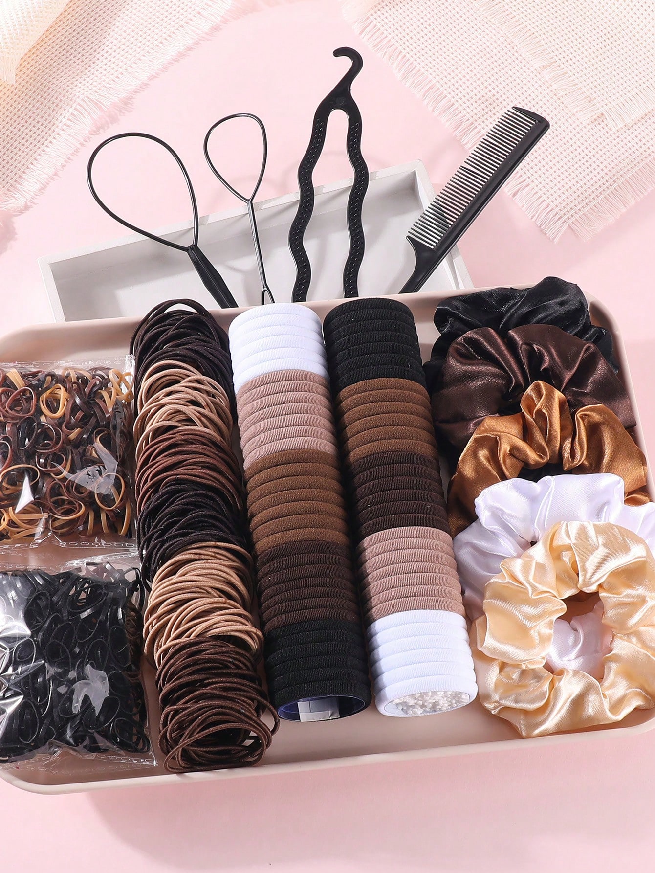 1109 Pcs Girls Hair Accessorie - Scrunchie Satin Set recensie en prijs