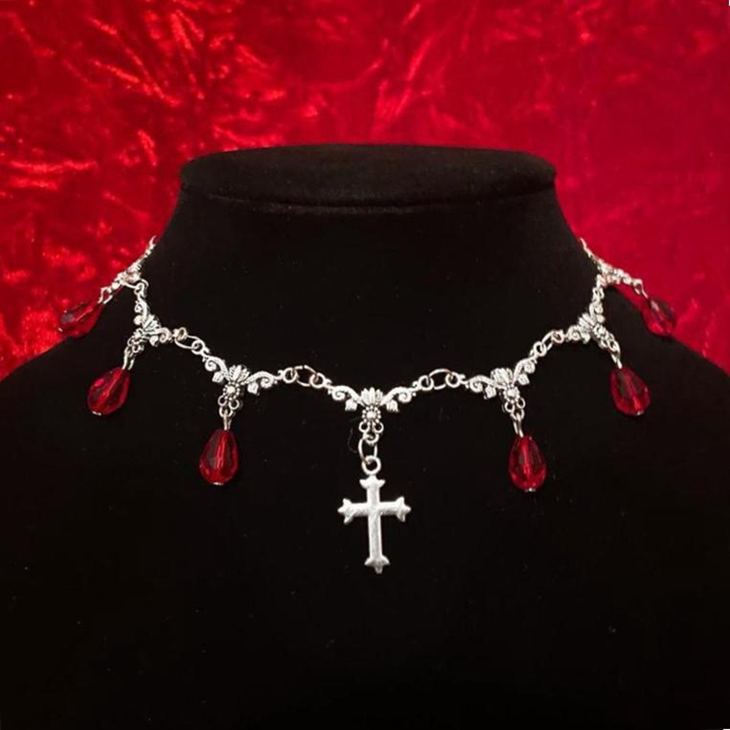 Vampire Bite Chokers Blood Dri - Women'S Vampire Accessories recensie en prijs
