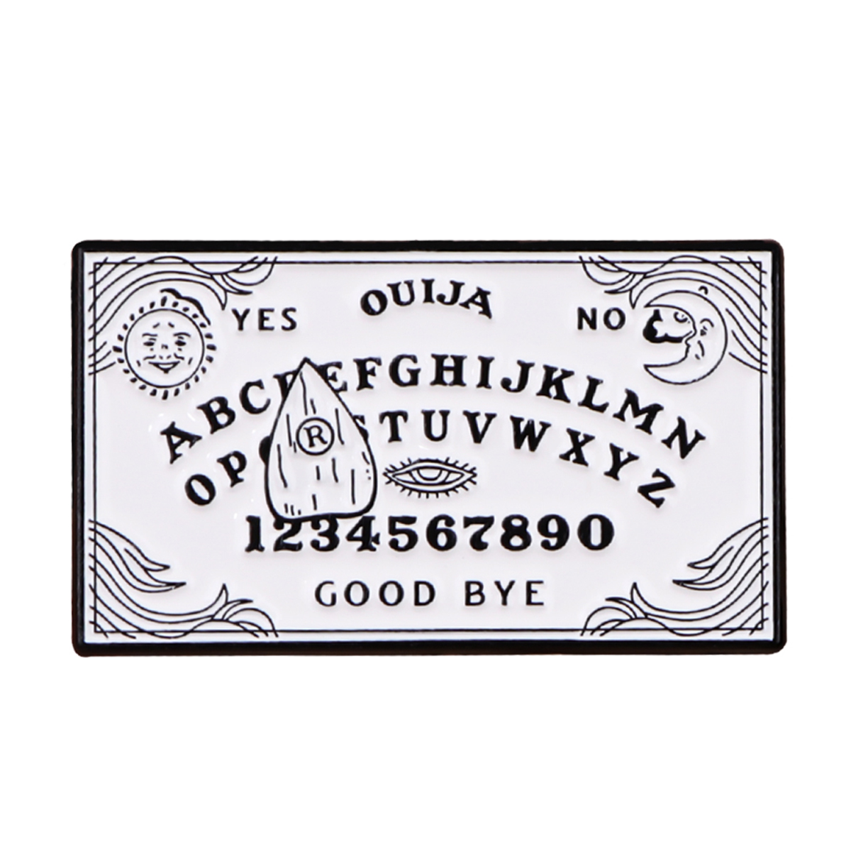 Black Cat Ouija Enamel Pin Hal - Women Accessories Picture recensie en prijs