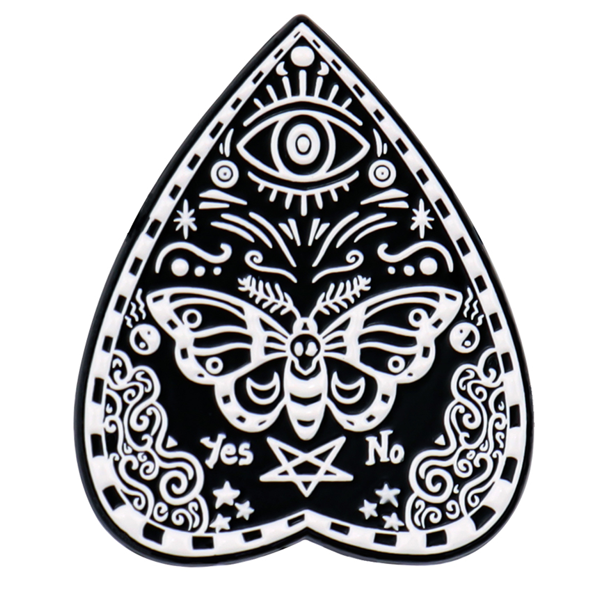 Black Cat Ouija Enamel Pin Hal - Women Accessories Picture recensie en prijs