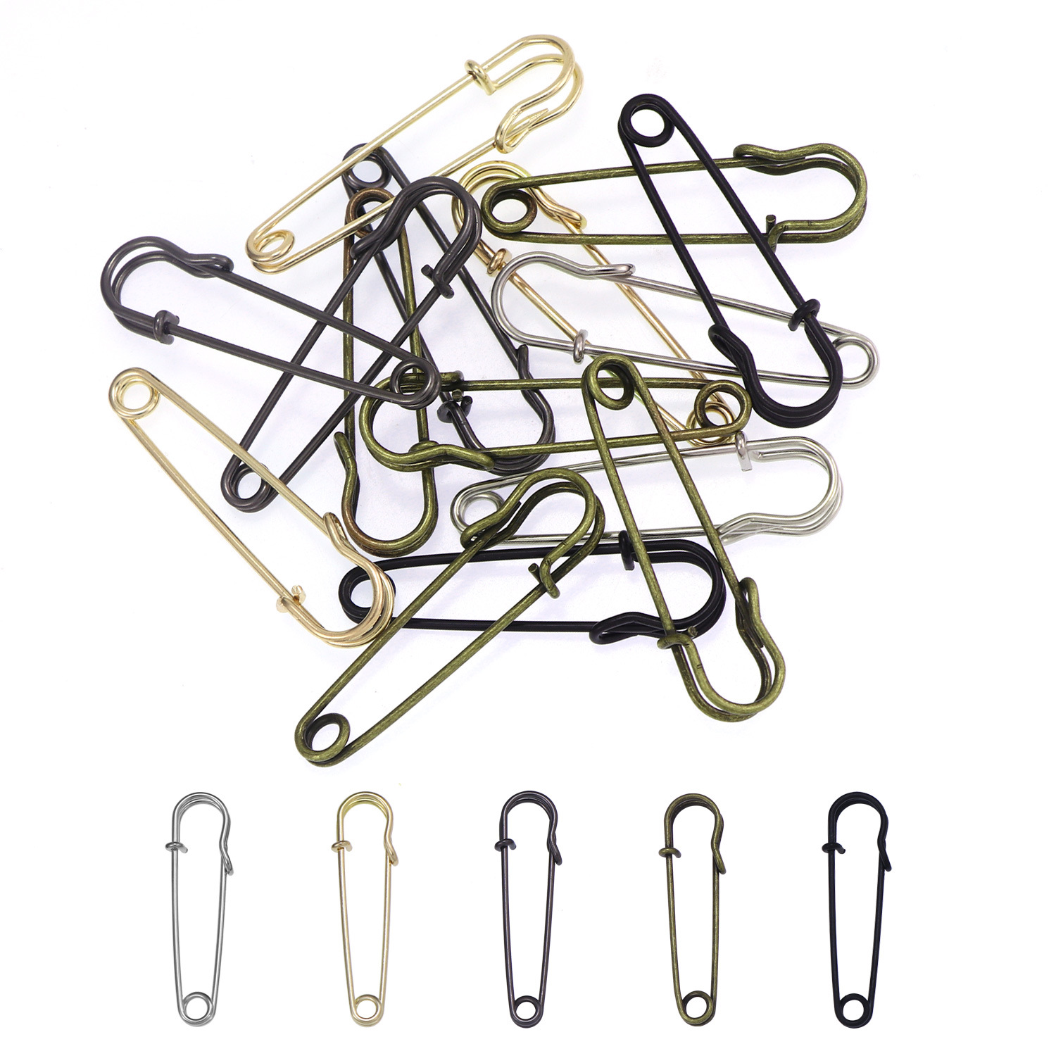 20Pcs 50mm Metal Safety Pins S - Brooch Pin Gold recensie en prijs