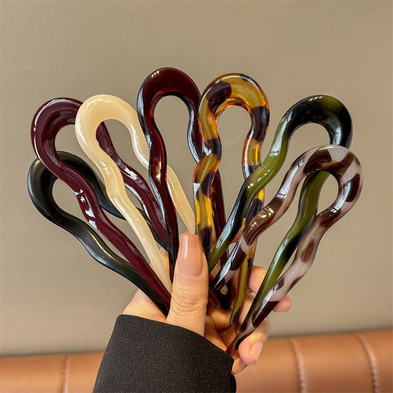 Elegant Acrylic U-shaped Hairp - Women Knight Accessories recensie en prijs