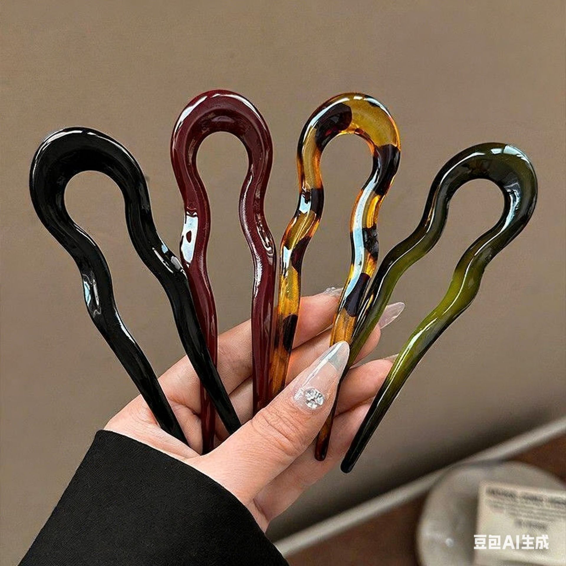 Elegant Acrylic U-shaped Hairp - Women Knight Accessories recensie en prijs