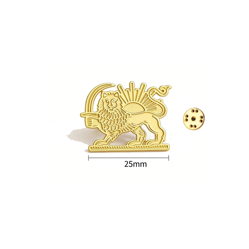 HIPEE Iran Lion Sun Pin Brooch - Brooch Pin Gold recensie en prijs