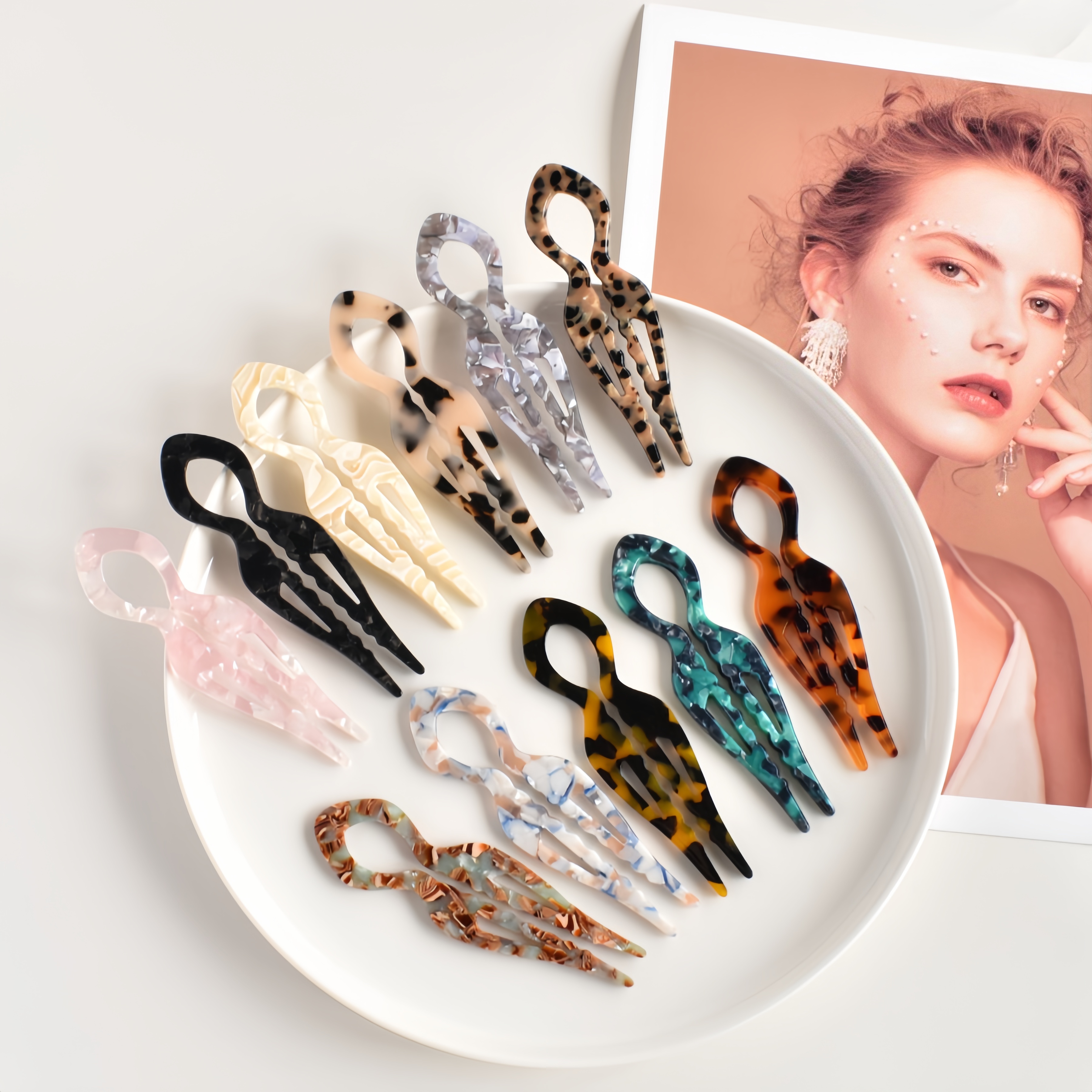 1 PC Acrylic Fish Tail U-shape - Hair Fork Stick recensie en prijs