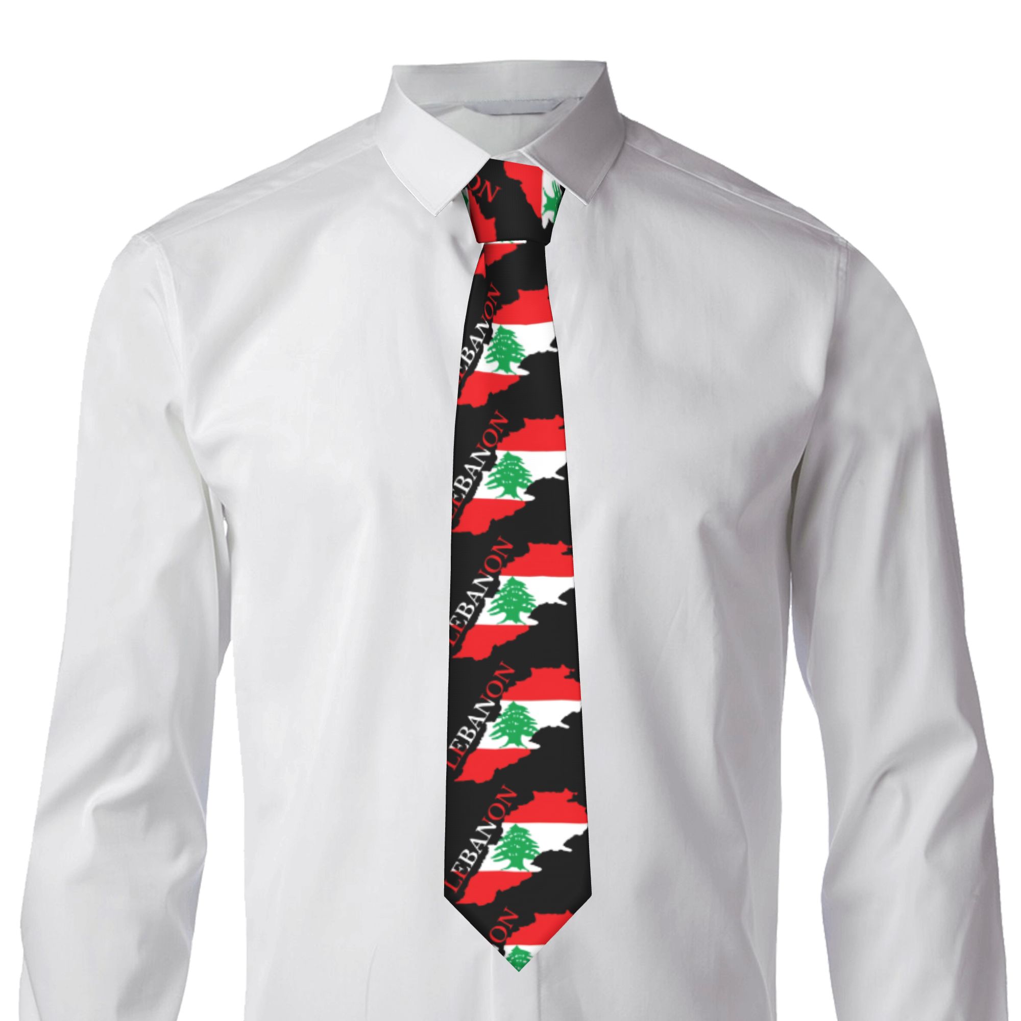 Lebanon Flag Map  Tie  Cosplay - Women Accessories Lebanon recensie en prijs