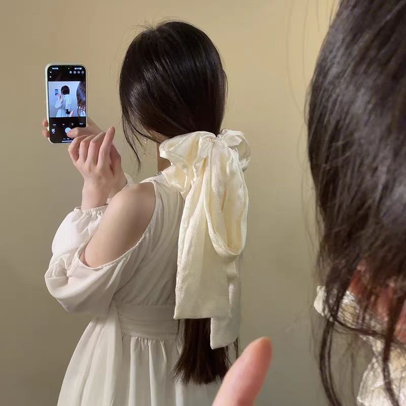 French Vintage Bow Hair Tie Se - Scrunchie Satin Set recensie en prijs