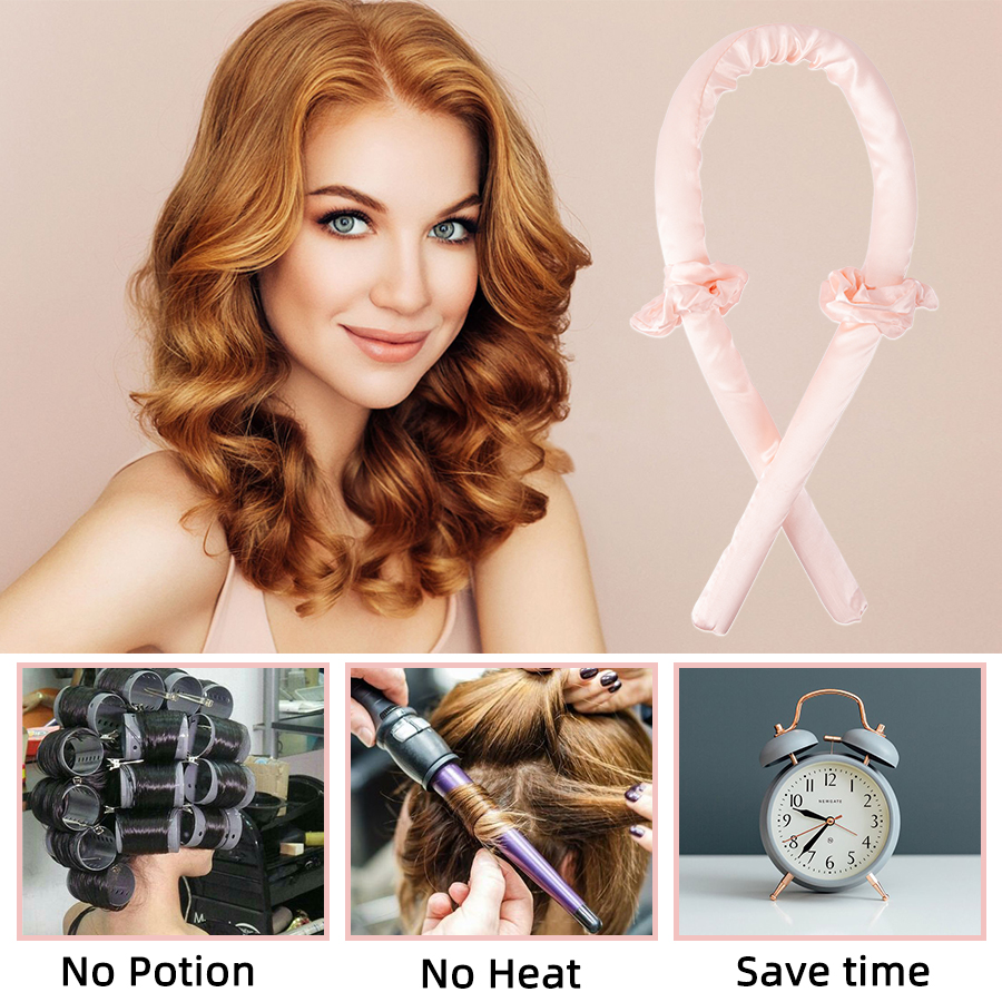 No Heat Silk Ribbon Rollers He - Scrunchie Satin Set recensie en prijs